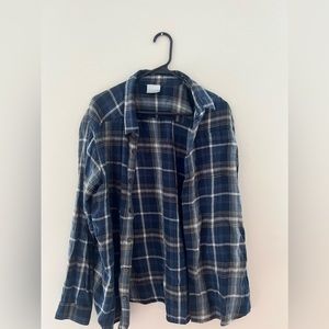 Blue Columbia flannel